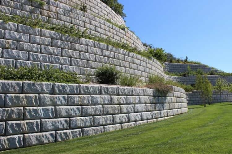 Concrete Block Retaining Wall Cleveland, OH